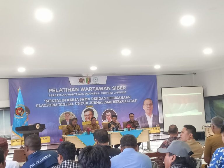 Tingkatkan Kualitas SDM, Anggota PWI Pesawaran Ikuti Pelatihan Wartawan Siber