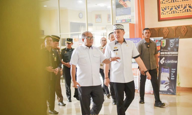 Bupati Pesawaran Terima Kunjungan Kerja Pj Gubernur Lampung