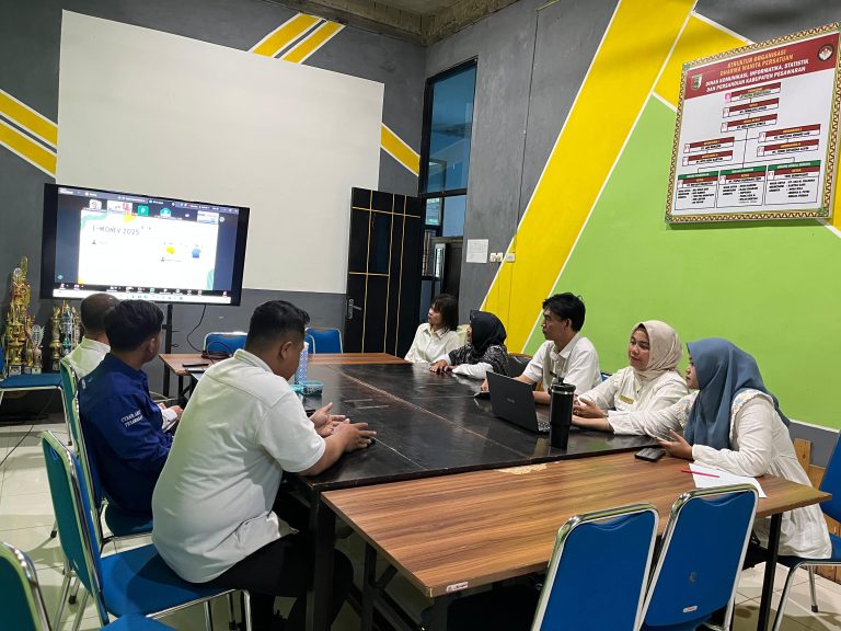 Diskominfotiksan Pesawaran Ikuti Peluncuran dan Sosialisasi E-Monev 