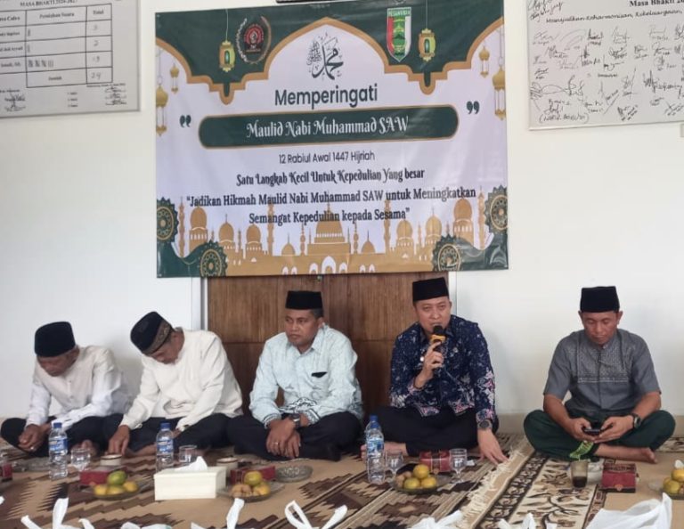 PWI Pesawaran Memperingati Maulid Nabi, KH Endang Khaidir: Pentingnya Meneladani Akhlak Rasulullah