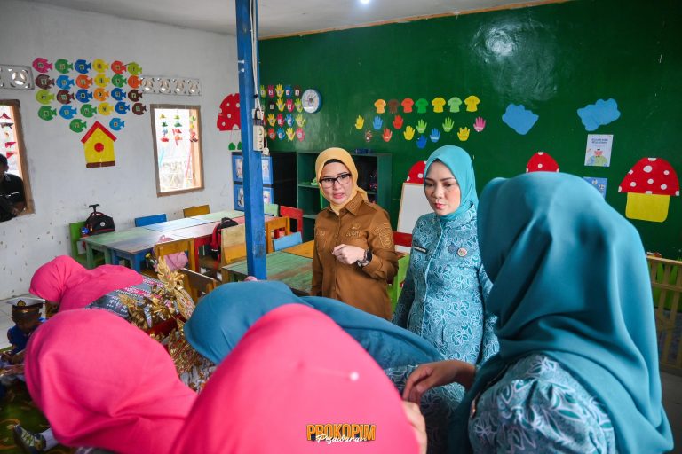 Kunjungan Ketua TP PKK Provinsi Lampung di Desa Sukajaya Lempasing Dorong Pemberdayaan Keluarga dan Literasi Masyarakat