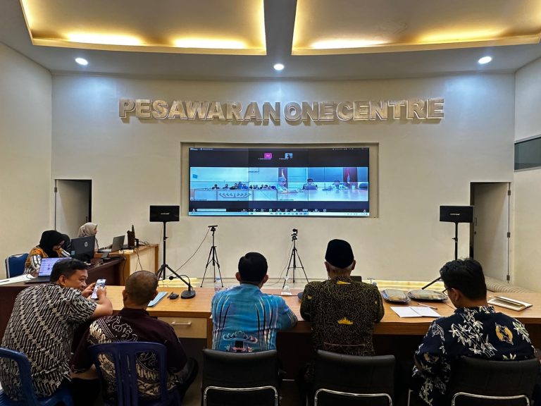 Pemkab Pesawaran Ikuti Visitasi dan Presentasi E-Monev Keterbukaan Informasi Publik 