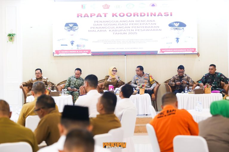 Hadapi Musim Penghujan, Pemkab Pesawaran Rapat Kordinasi 