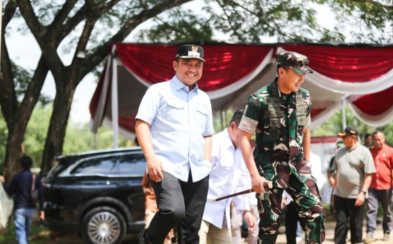 Wabup Pesawaran Bersama Danrem 043/Gatam Tinjau Progres Pembangunan KDMP Desa Sukaraja