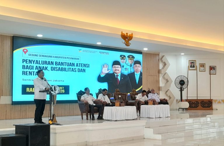 Bantuan ATENSI Kemensos RI Disalurkan untuk 303 Warga Pesawaran
