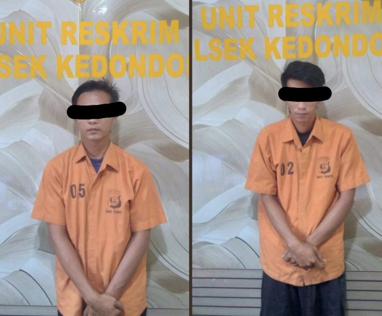 Tim Tekab 308 Polsek Kedondong Ringkus Pelaku dan Penadah Ponsel Curian