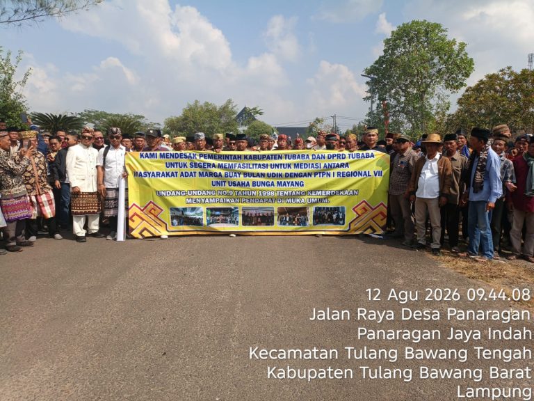 Ribuan Massa Kepung Pemda dan DPRD Tubaba, Desak Mediasi dengan PTPN I